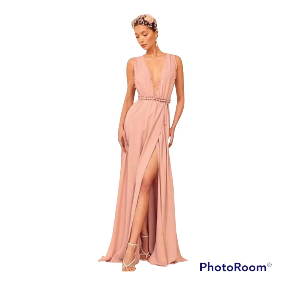 NWT- Reformation Camellia Dress~ blush~ size xsmall